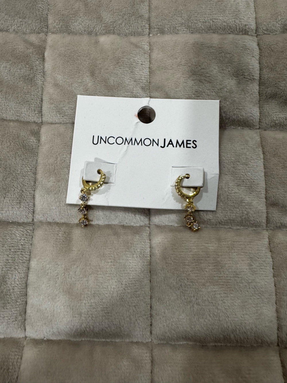 Uncommon James Charmed Gold Huggies (NEW) - Picture 2 of 3